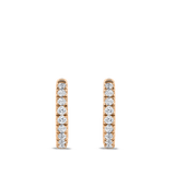 Ear Party Rose Gold Diamond Huggie Earrings in 18ct Gold