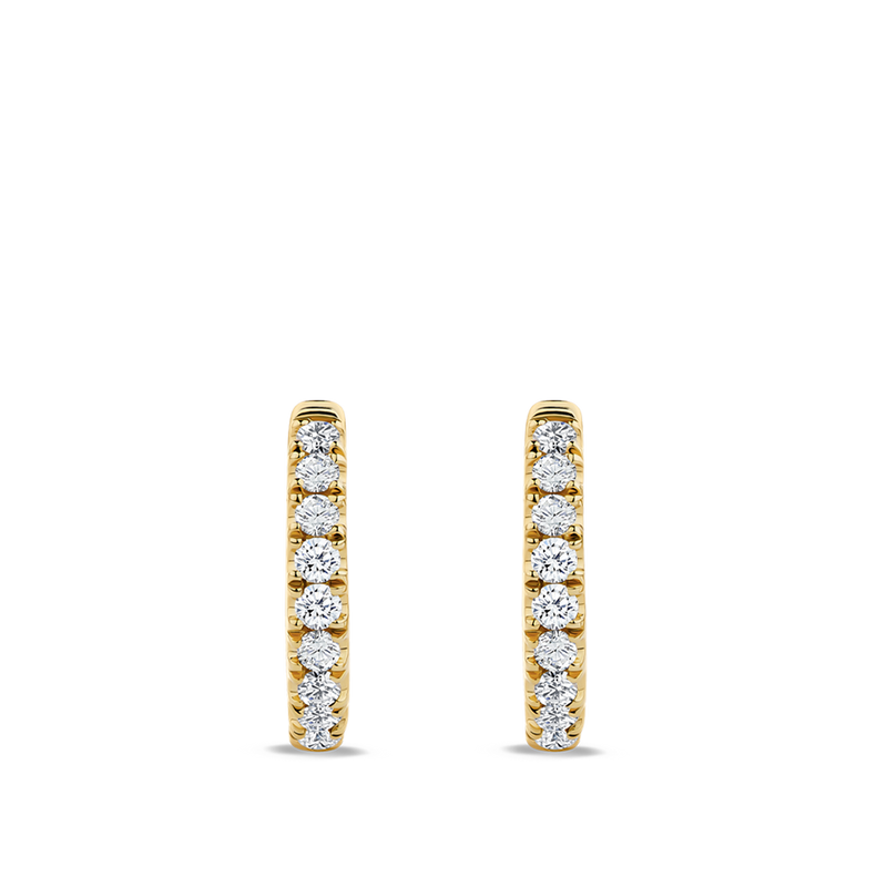 Ear Party Diamond Huggie Earrings in 18ct Yellow Gold Hardy Brothers Jewellers