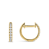 Ear Party Gold Diamond Huggie Earrings in 18ct Gold