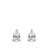 0.50ct Pear Cut Diamond Stud Earrings in 18ct Yellow Gold Hardy Brothers Jewellers