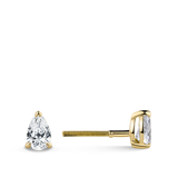 0.50ct Pear Cut Diamond Stud Earrings in 18ct Yellow Gold Hardy Brothers Jewellers
