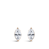 0.50ct Marquise Cut Diamond Stud Earrings in 18ct Rose Gold Hardy Brothers Jewellers