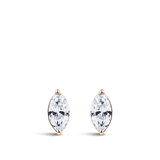 0.50 Carat Marquise Cut Diamond Stud Earrings in 18ct Rose Gold