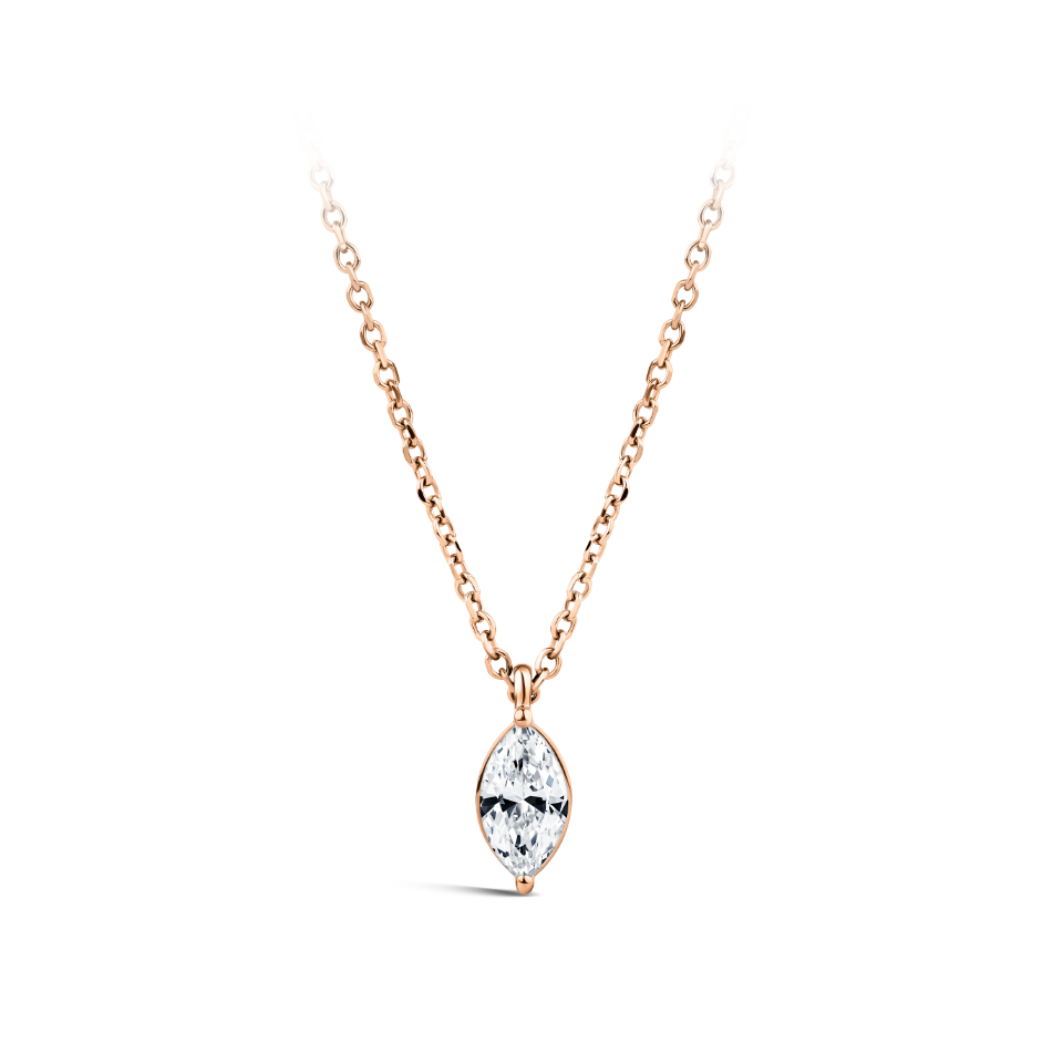 Marquise cut diamond pendant deals