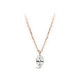 0.25 Carat Marquise Cut Diamond Pendant in 18ct Rose Gold