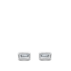 Ear Party Baguette Cut Diamond Studs in 18ct White Gold