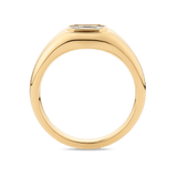 Multi-set Emerald Shape Diamond Ring in 18ct Yellow Gold