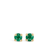 Ear Party Mini 18ct Gold Emerald Stud Earrings