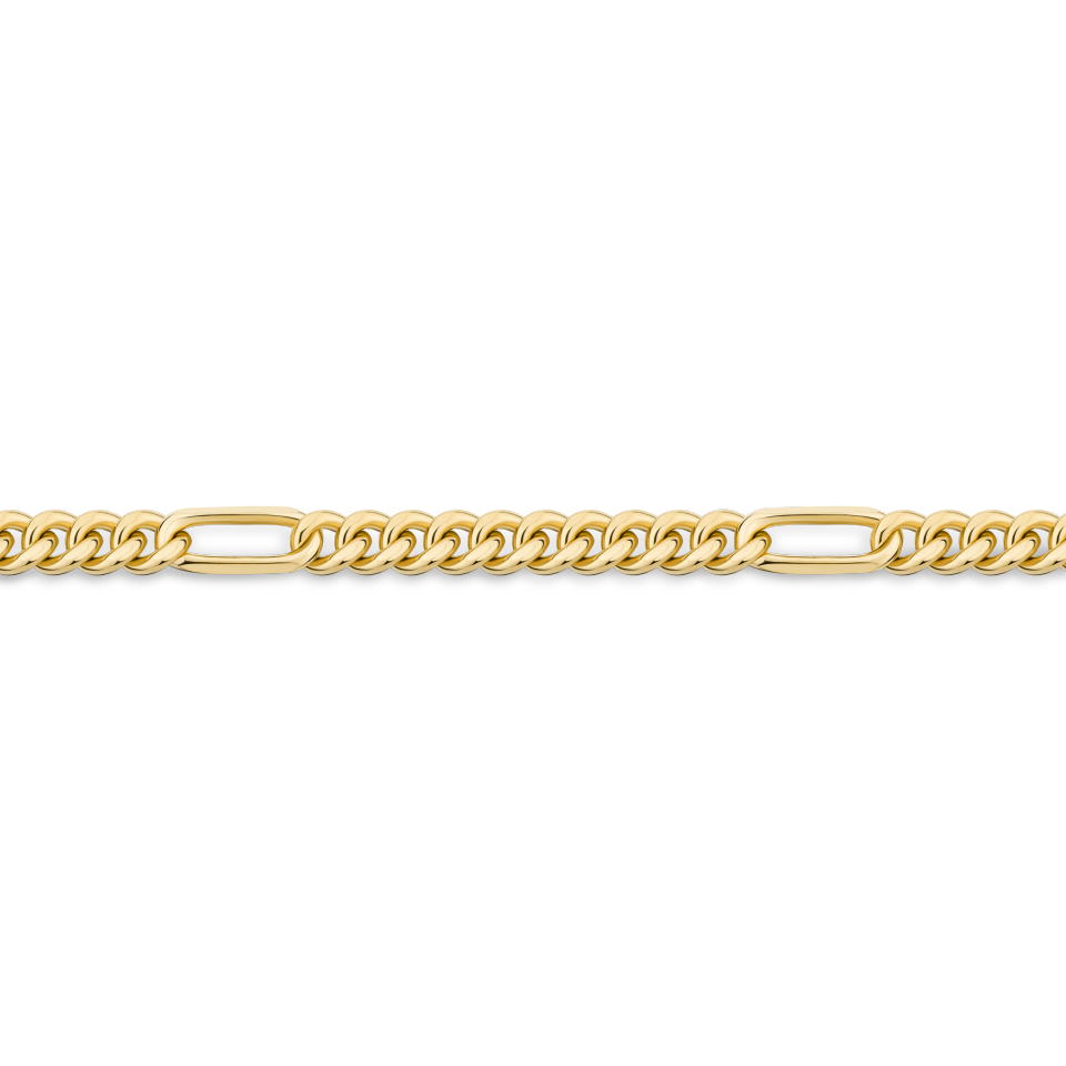 Figaro Chain in 18ct Yellow Gold Hardy Brothers Jewellers