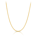 Wheat Chain Necklace in 18ct Yellow Gold