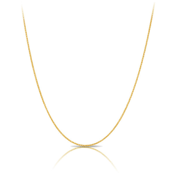 Wheat Chain Necklace in 18ct Yellow Gold Hardy Brothers 