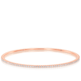 Quintessential 2.00 Carat Diamond Bangle in 18ct Rose Gold