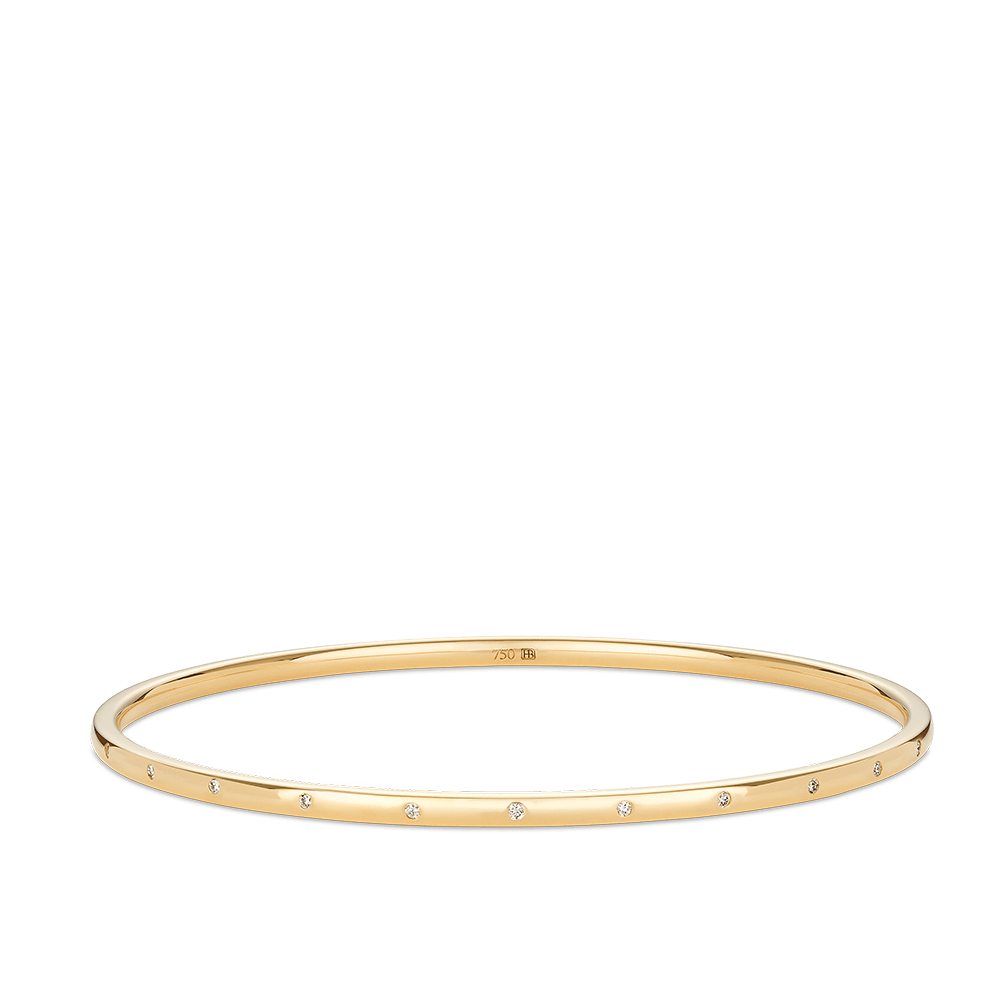 Quintessential Diamond Bangle in 18ct Yellow Gold Hardy Brothers