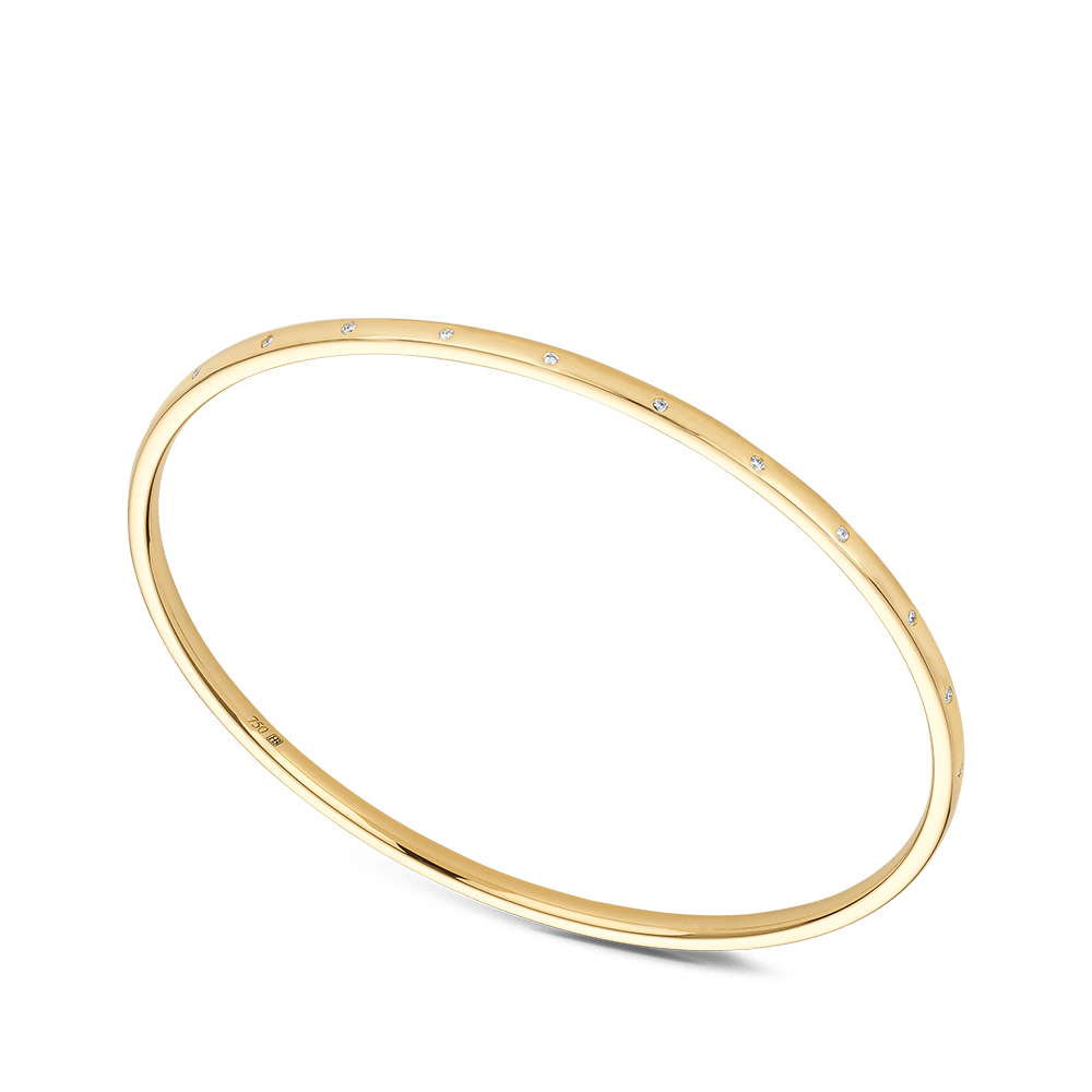 Quintessential Diamond Bangle in 18ct Yellow Gold