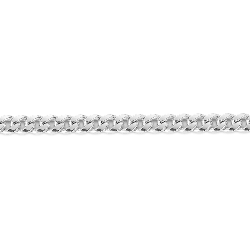 Miami Link Bracelet in 18ct White Gold Hardy Brothers 