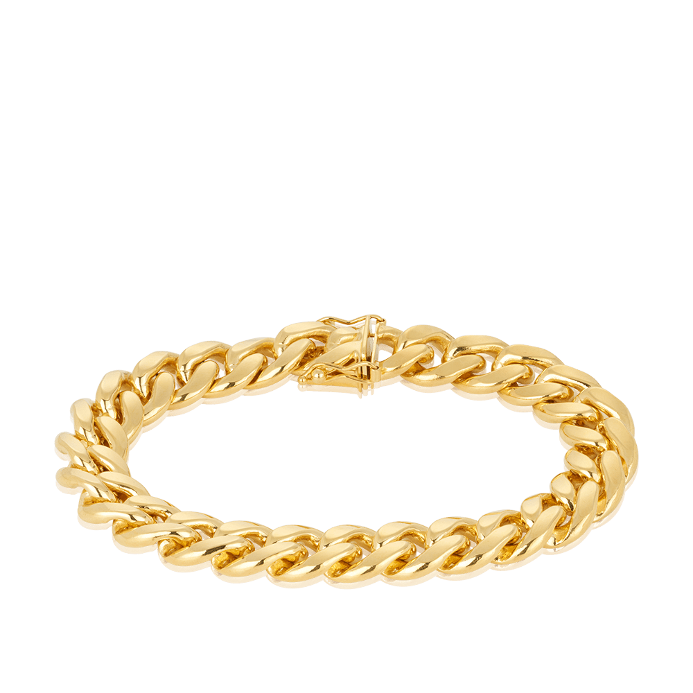 Curb Link Bracelet in 18ct Yellow Gold Hardy Brothers