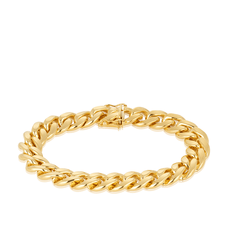 Curb Link Bracelet in 18ct Yellow Gold Hardy Brothers 