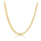 Miami Link Chain Necklace in 18ct Yellow Gold Hardy Brothers