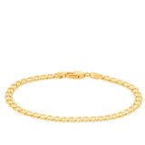 Curb Link Chain Bracelet in 18ct Yellow Gold