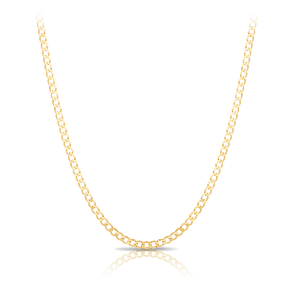 Curb Link Chain Necklace in 18ct Yellow Gold Hardy Brothers 