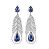 12.76ct Ceylon Sapphire and Diamond Earrings