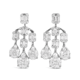 2.69ct Fancy Cut Chandelier Diamond Earrings