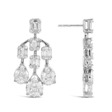 2.69ct Fancy Cut Chandelier Diamond Earrings