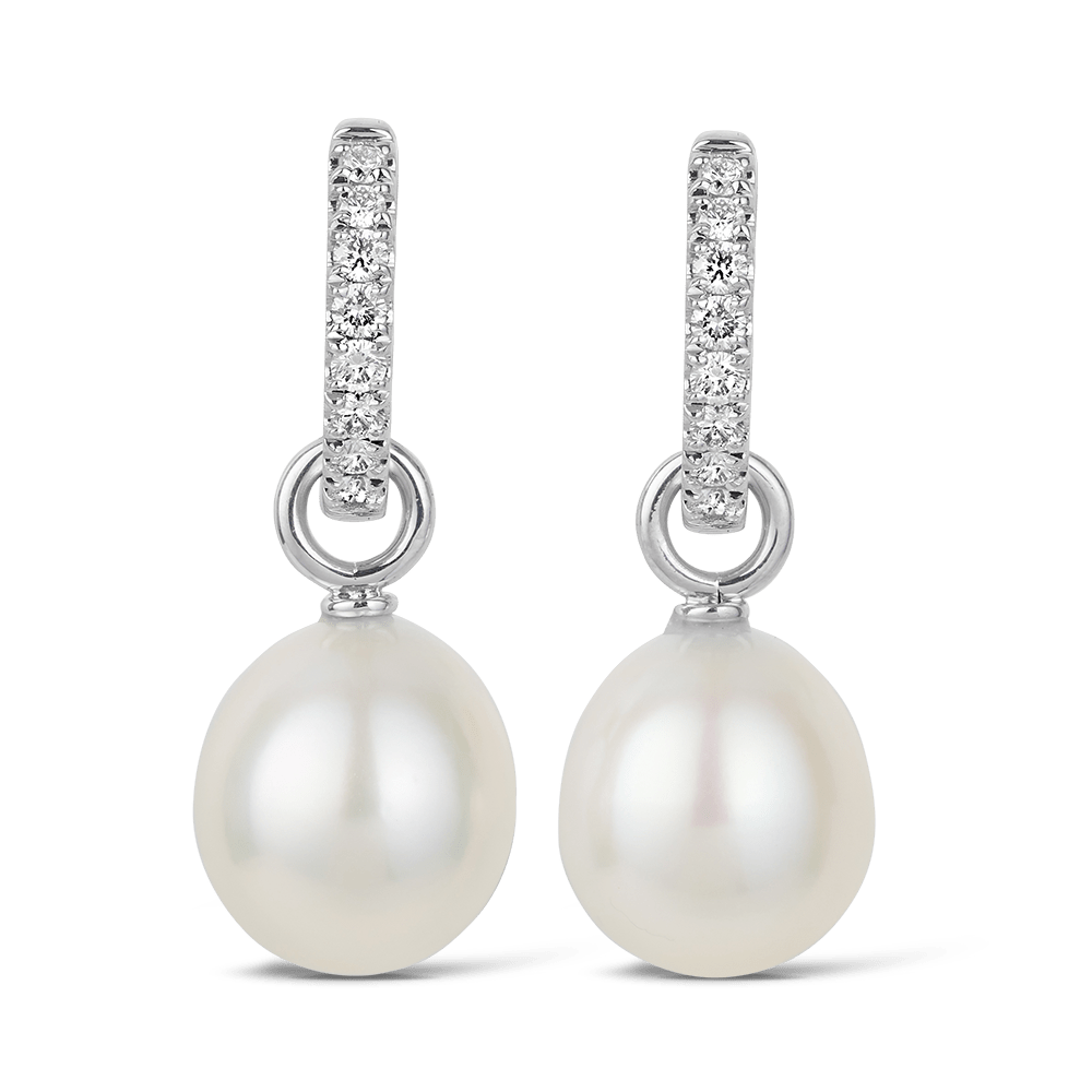 White gold deals drop earrings australia