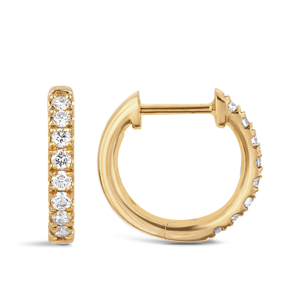 Diamond and Australian South Sea Pearl Earrings in 18ct Yellow Gold
