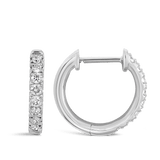 Diamond and Australian South Sea Pearl Earrings in 18ct White Gold