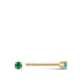 Ear Party Mini 18ct Gold Emerald Stud Earrings