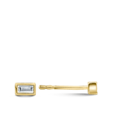 Ear Party Baguette Cut Diamond Studs in 18ct Gold