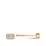 Ear Party Baguette Cut Diamond Studs in 18ct Rose Gold