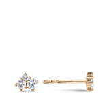 Ear Party Diamond Cluster Studs in 18ct Rose Gold