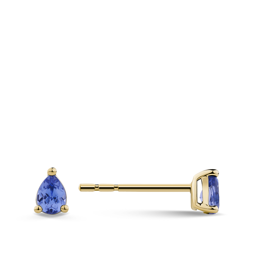 Ear Party Petite 18ct Gold Tanzanite Stud Earrings