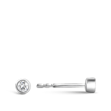 Ear Party 0.10ct Mini Diamond Studs in 18ct White Gold
