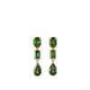 Green Tourmaline Earrings in 18ct Yellow Gold