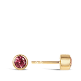 Quintessential Colour Pink Tourmaline Earrings in 18ct Yellow Gold Hardy Brothers 