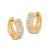 Quintessential 0.50 Carat Diamond Hoop Earrings in 18ct Yellow Gold Hardy Brothers Jewellers