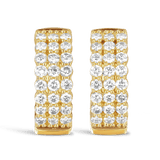 Quintessential 0.50 Carat Diamond Hoop Earrings in 18ct Yellow Gold