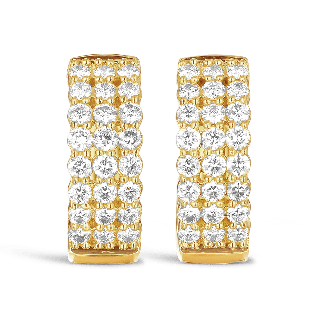Quintessential 0.50 Carat Diamond Hoop Earrings in 18ct Yellow Gold