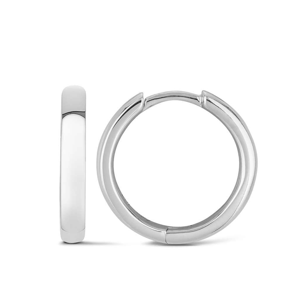 Quintessential Hoop Earrings in 18ct White Gold