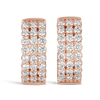 Quintessential 0.50 Carat Diamond Hoop Earrings in 18ct Rose Gold