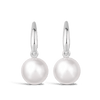 Shepherd Hook Akoya Pearl Earrings in 18ct White Gold