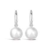 Shepherd Hook Akoya Pearl Earrings in 18ct White Gold