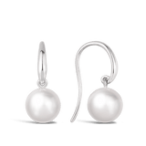 Shepherd Hook Akoya Pearl Earrings in 18ct White Gold