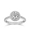 1.36ct Round Brilliant Cut Halo Engagement Ring Hardy Brothers Jewellers