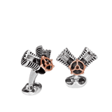 Sterling Silver Piston Cufflinks