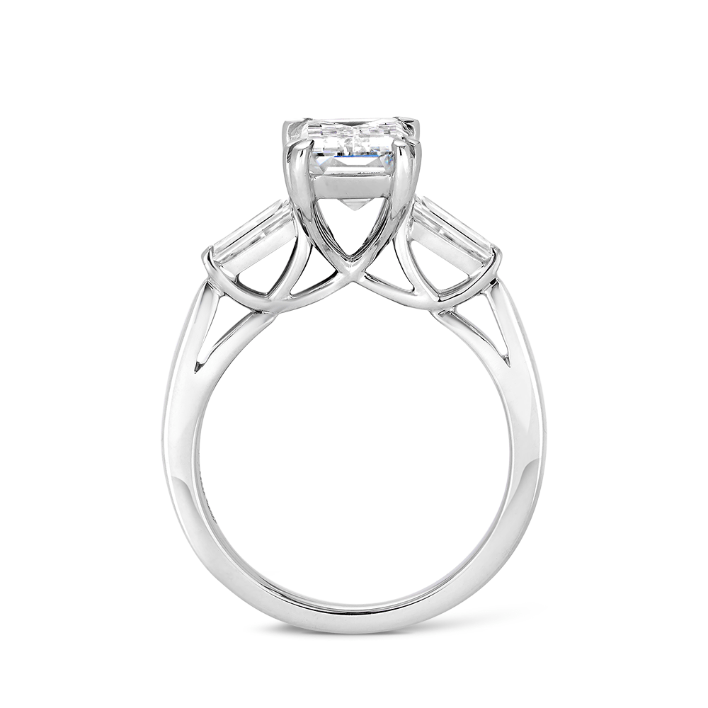 3.34ct 3 Stone Diamond Engagement Ring - Vault Collection
