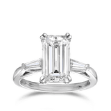 Vault 3.34 Carat Trilogy Diamond Engagement Ring in 18ct White Gold Hardy Brothers Jewellers 